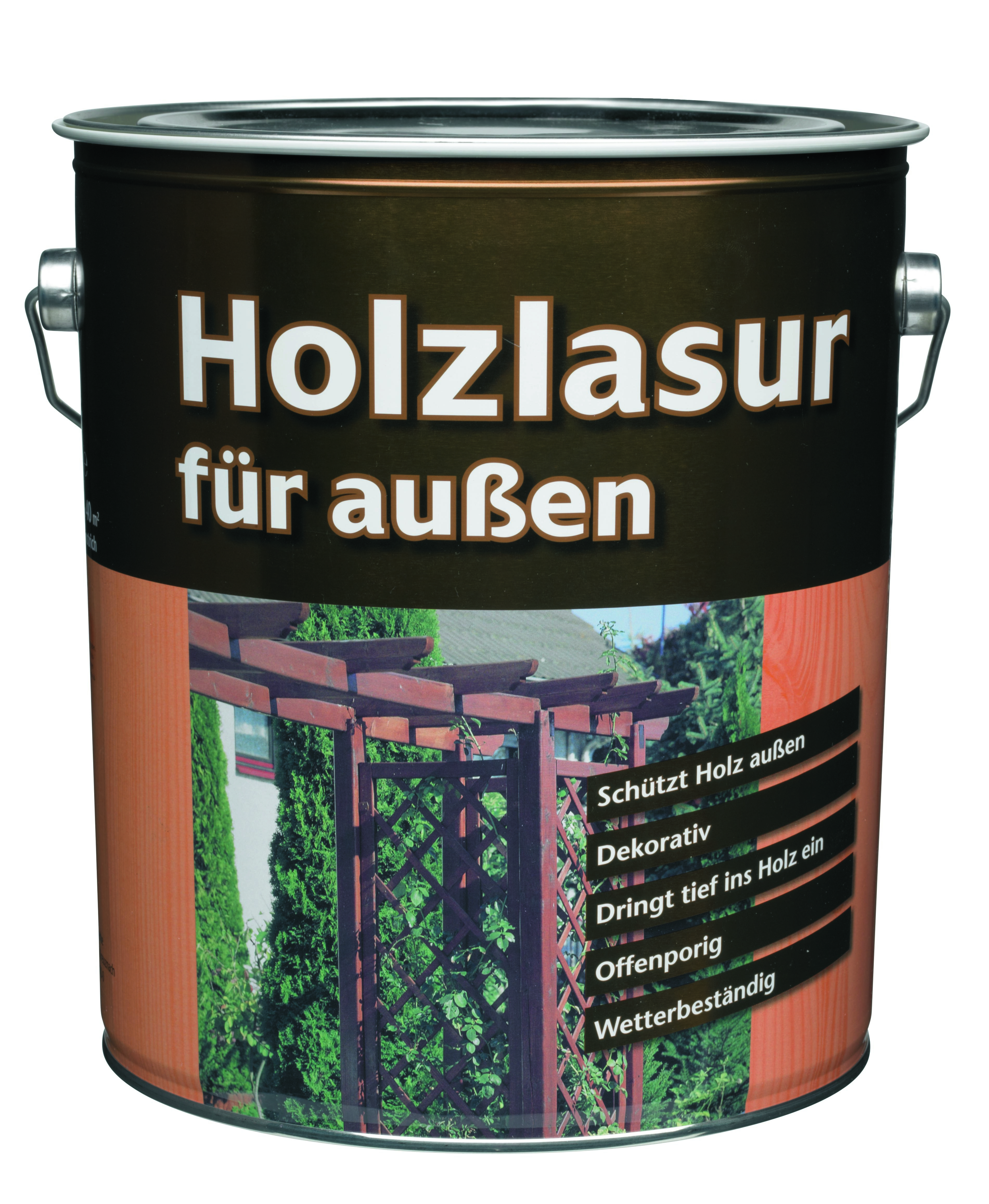 Holzlasur mit Langzeitschutz Palisander – 5 l