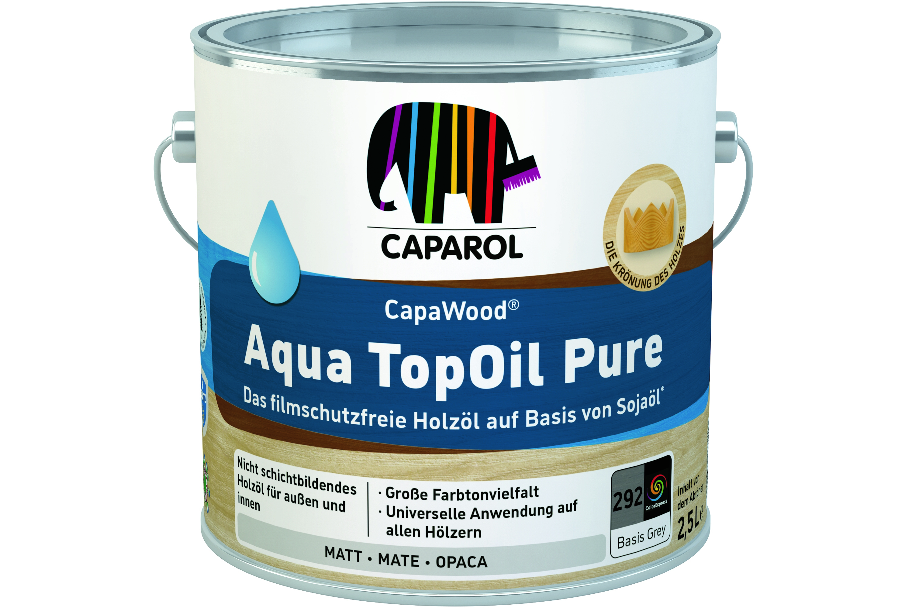 Caparol CapaWood Aqua TopOil für Holz im Außenbereich