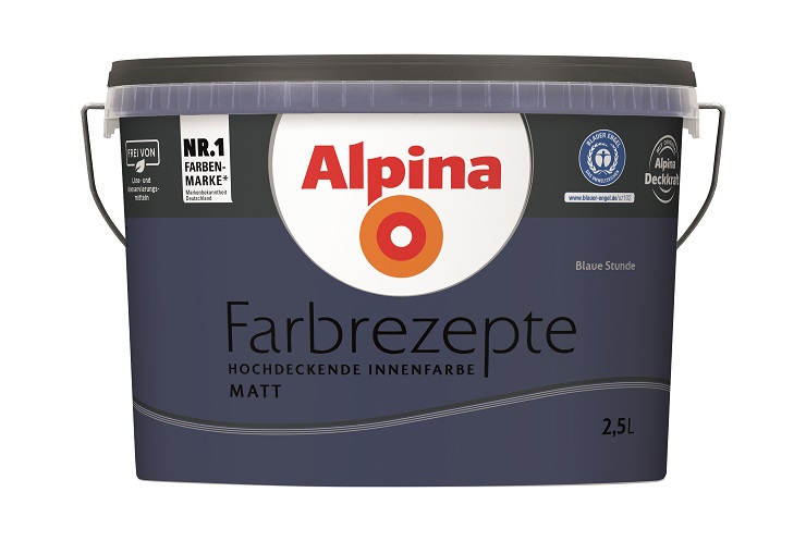 Alpina Farbrezepte Blaue Stunde - Innenfarbe