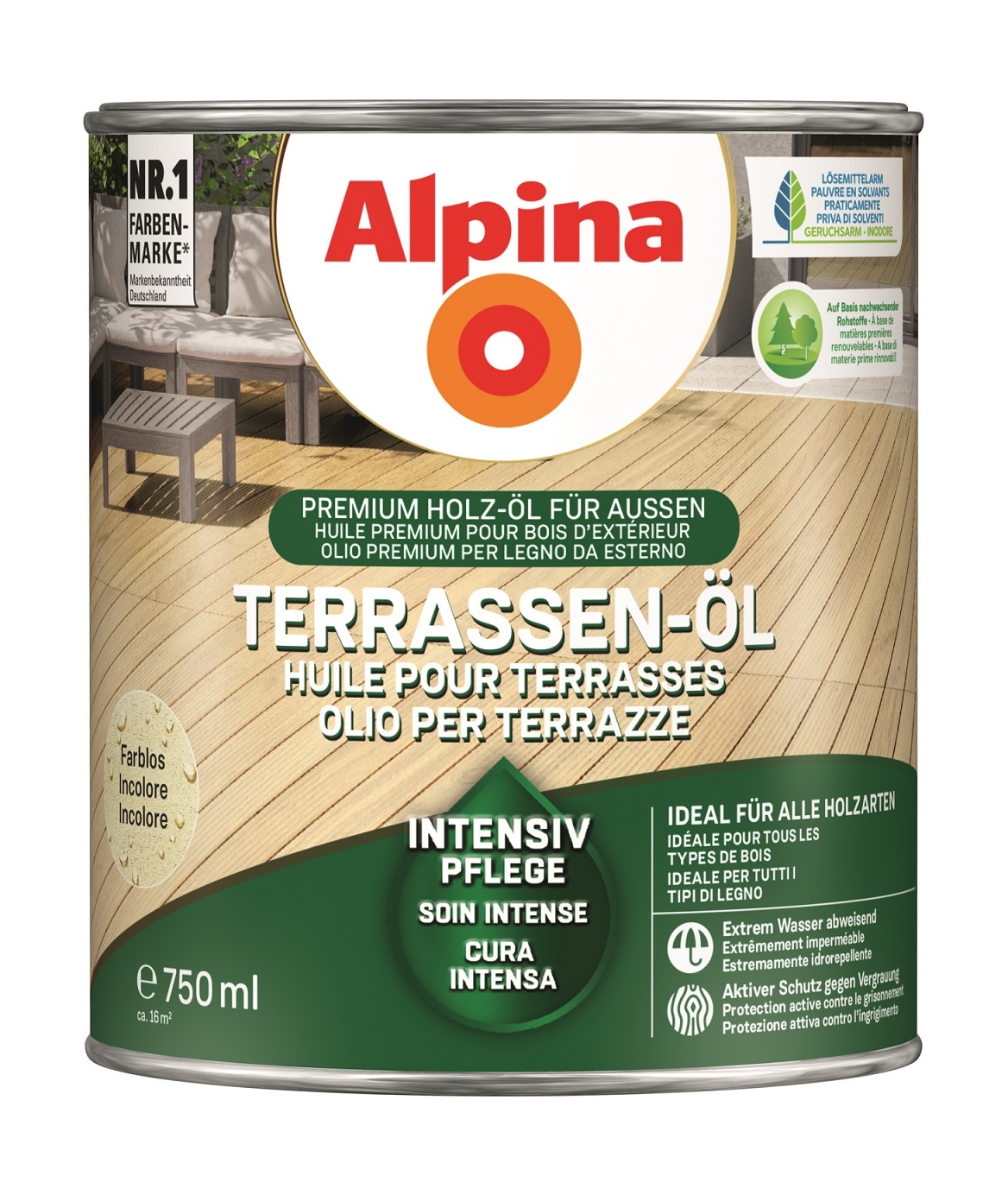 Alpina Terrassen-Öl Farblos