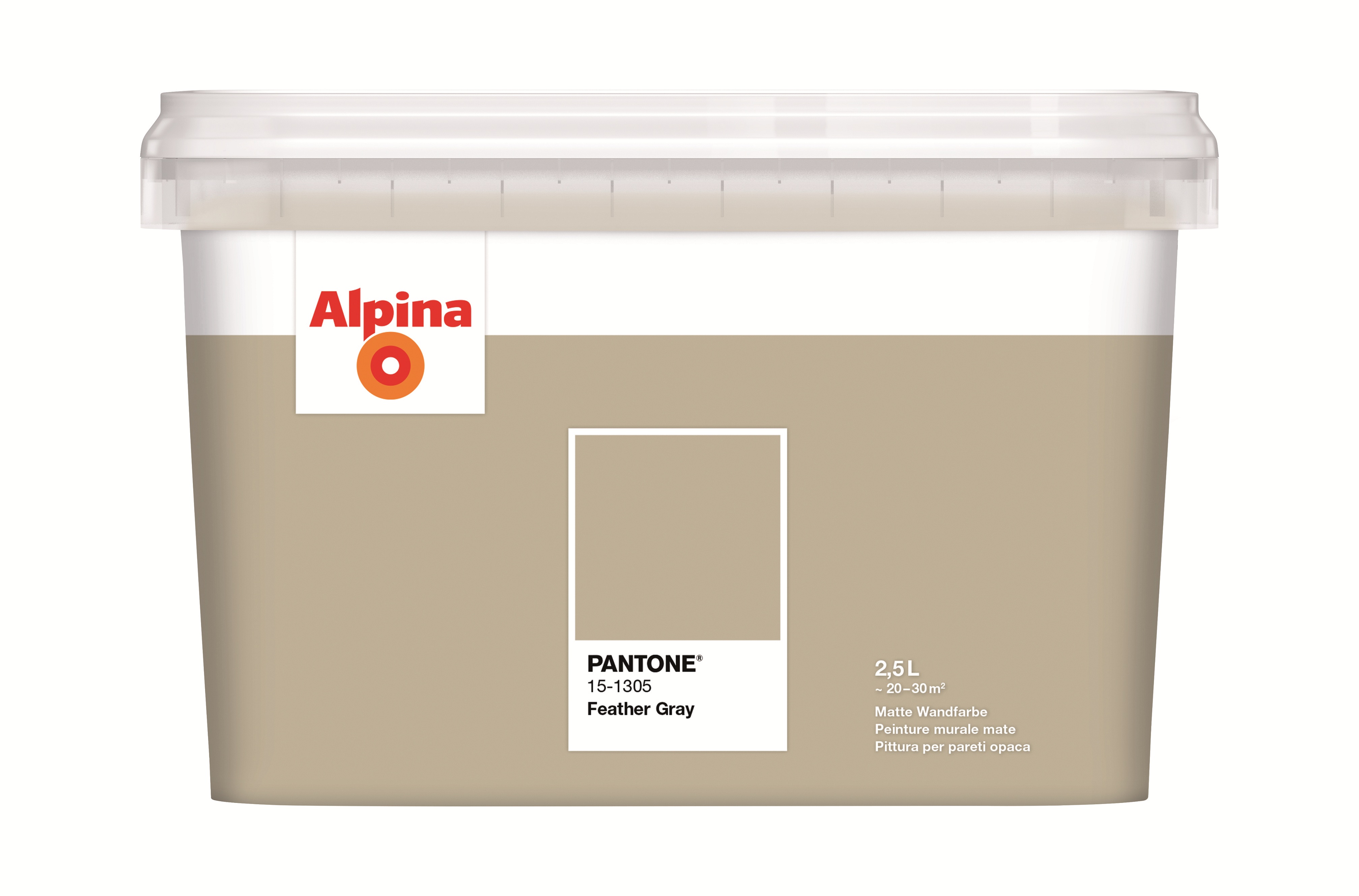 Alpina PANTONE® Feather Gray - Wandfarbe 