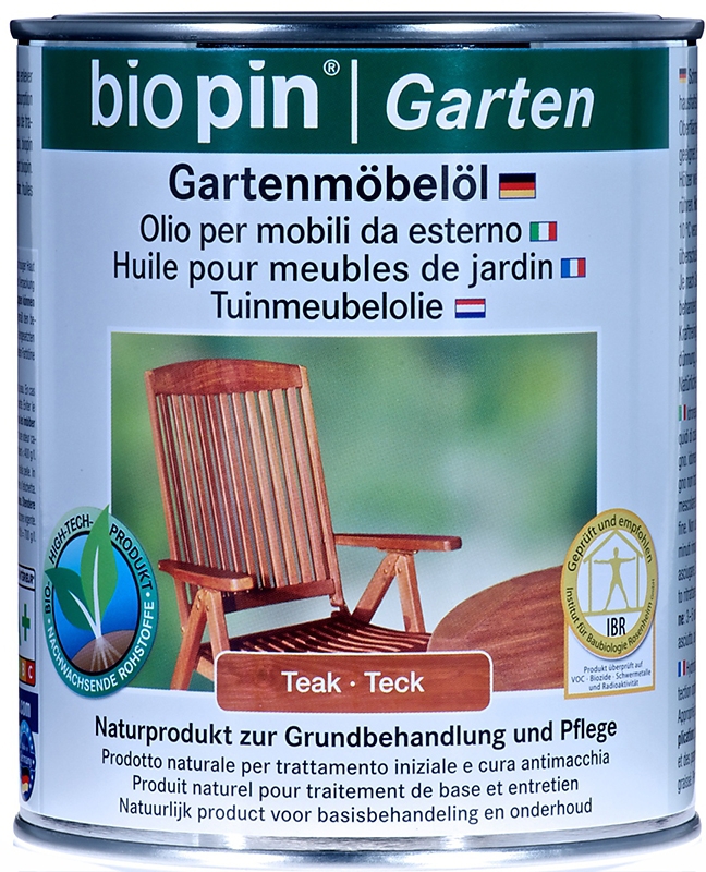 biopin Gartenmöbelöl teak 750ml