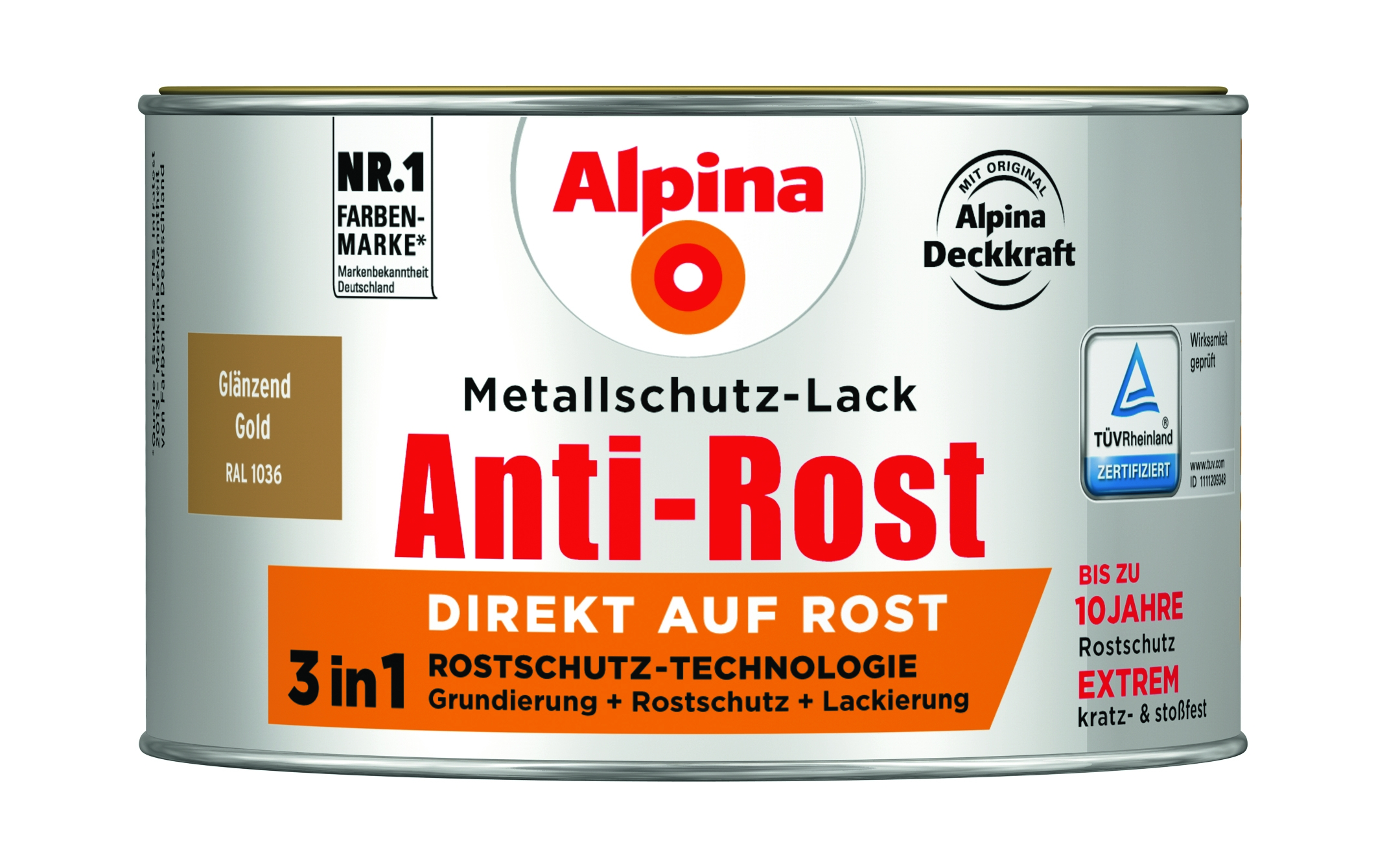 AP Metallschutzlack glänzend gold 300ml