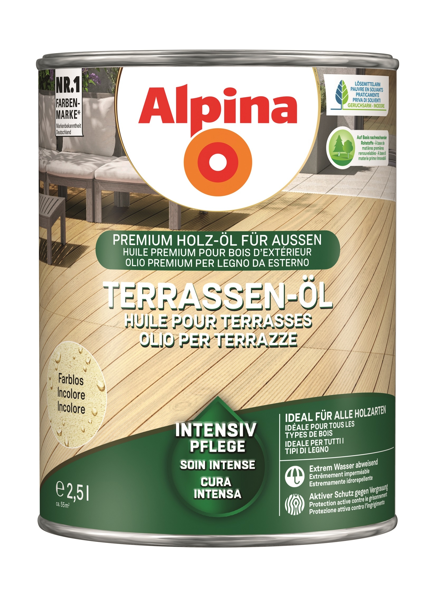 Alpina Terrassen-Öl Farblos