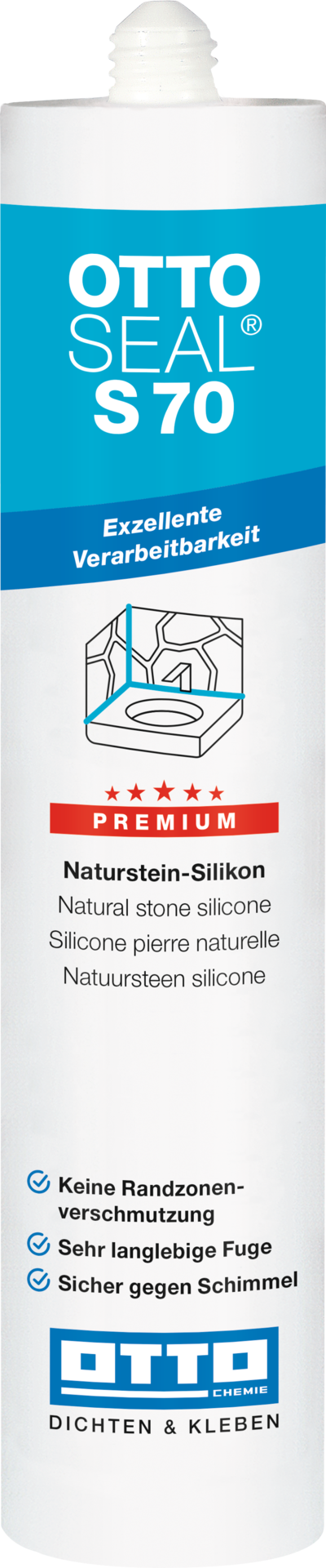 OTTOSEAL® S 70 Premium - Naturstein Silikon