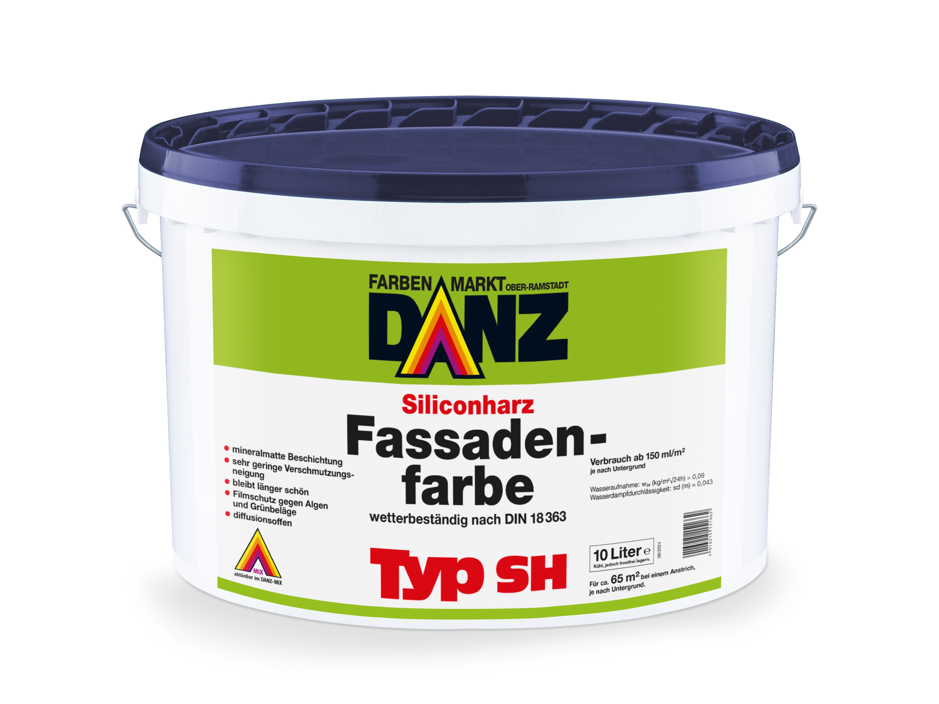 DANZ Typ sh Silikonharz Fassadenfarbe