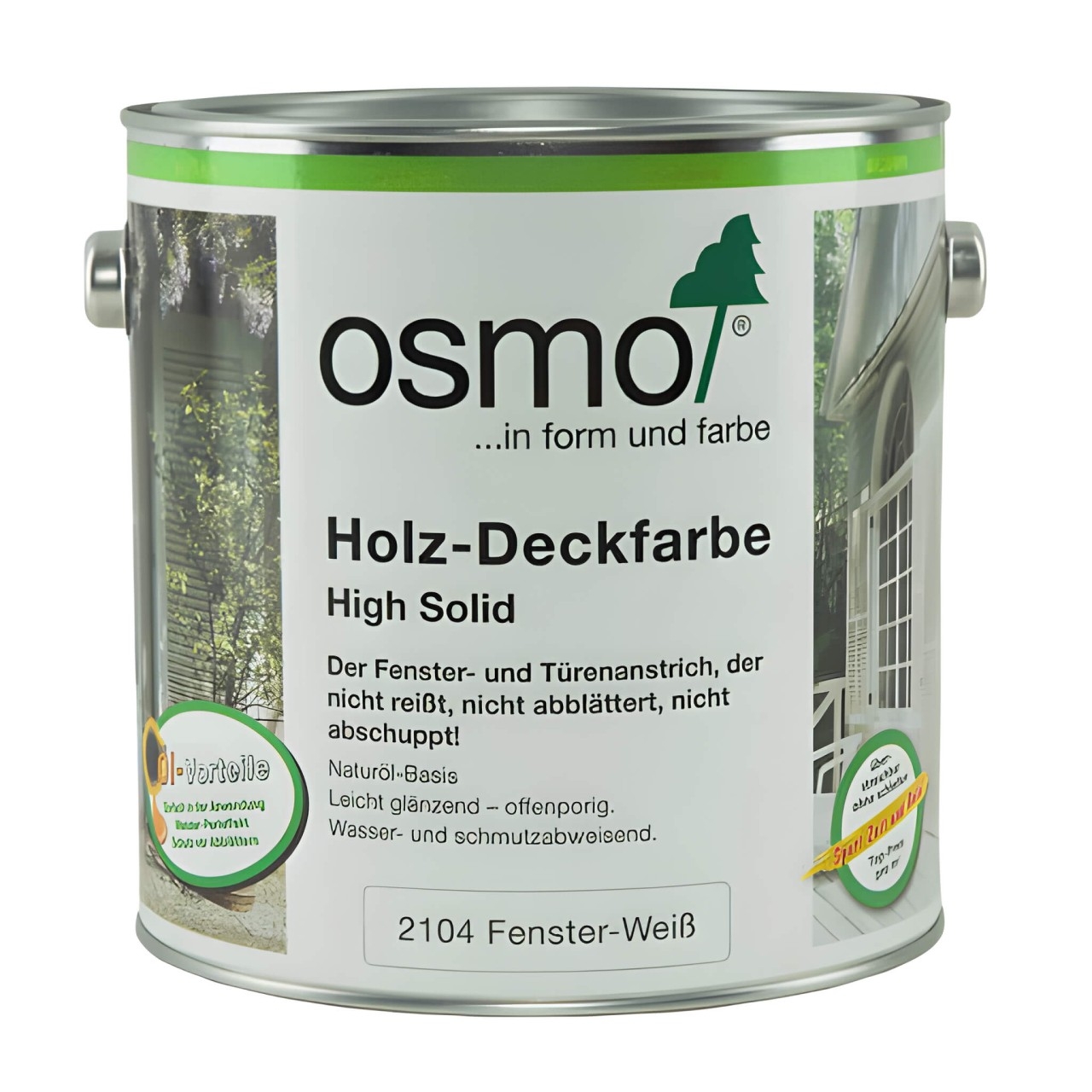 Osmo Holz Deckfarbe Fensterweiß – Deckender Holzschutz