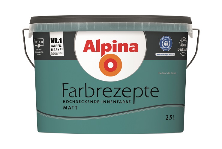 Alpina Farbrezepte Petrol de Luxe - Innenfarbe