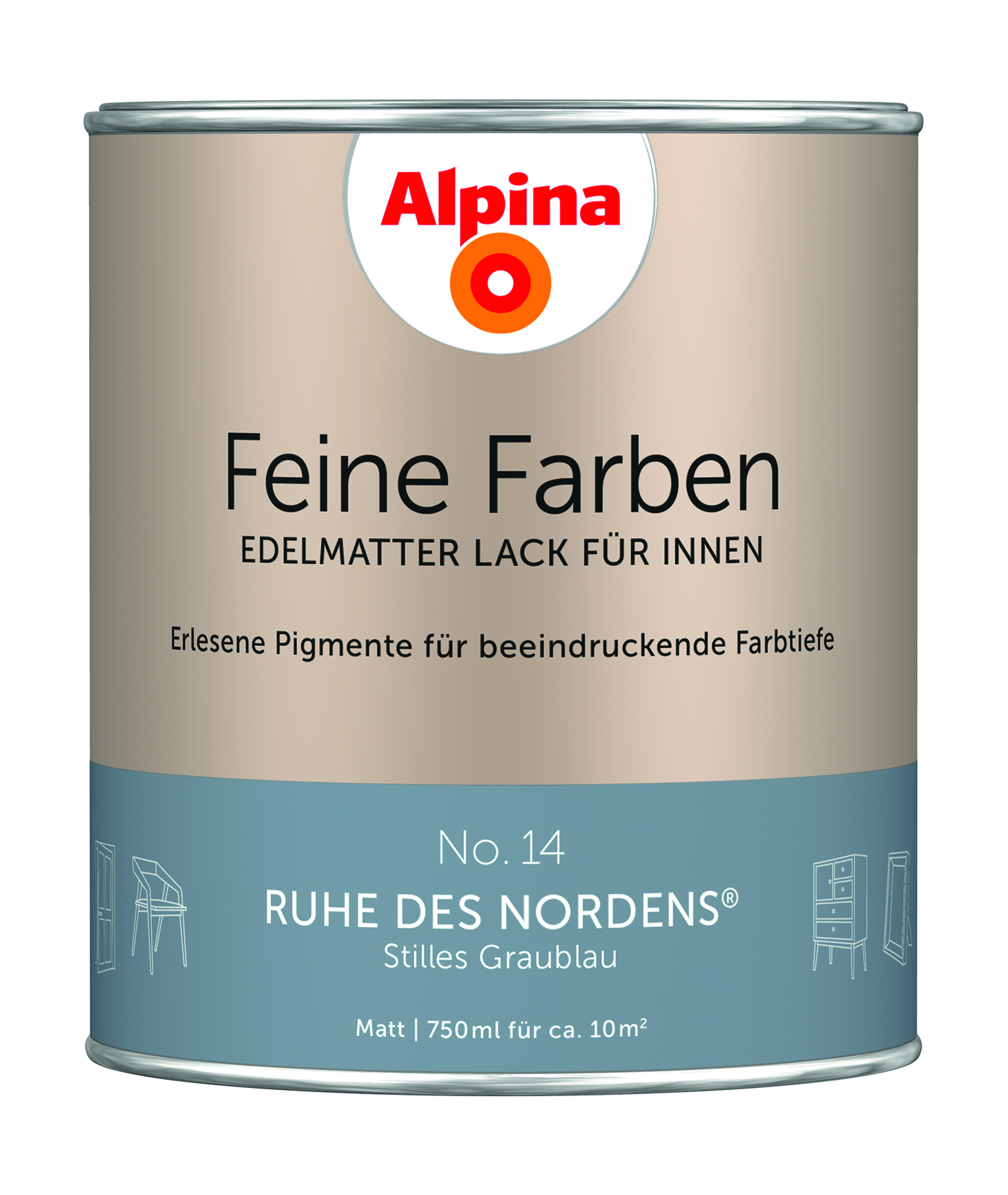 Alpina Feine Farben Lack Ruhe des Nordens