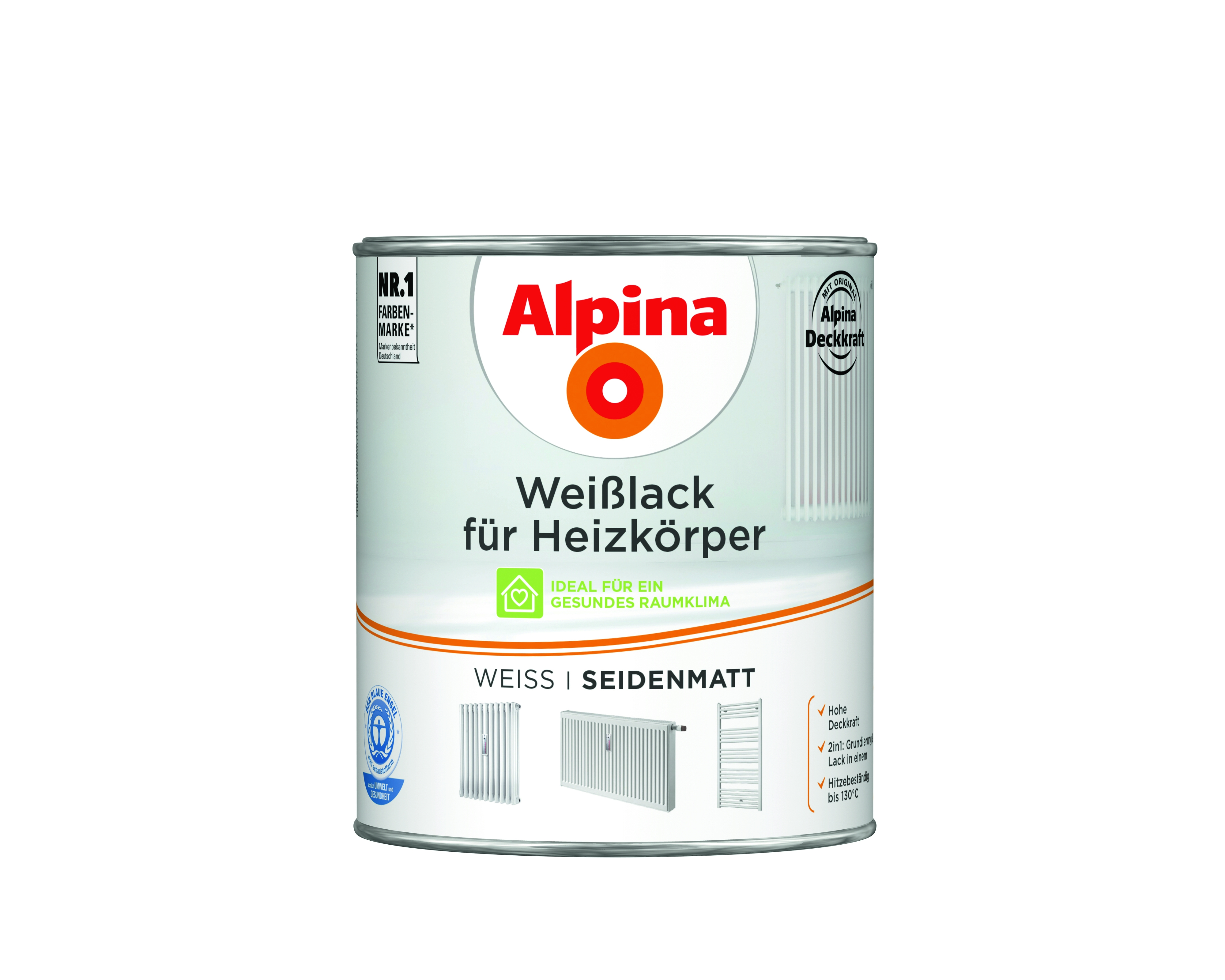 Alpina Weißlack für Heizkörper seidenmatt