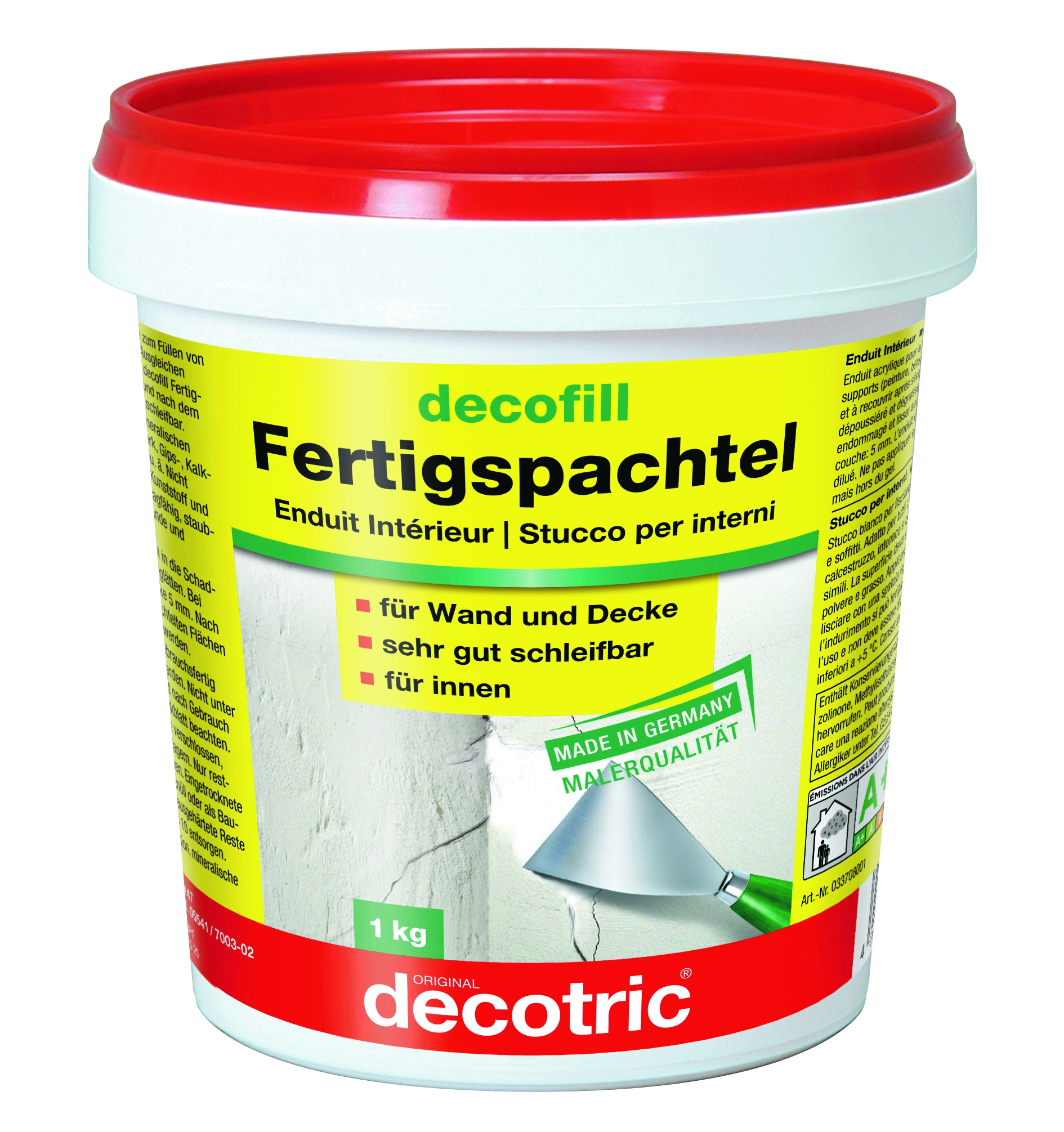 Decotric Fertigspachtel innen 1kg