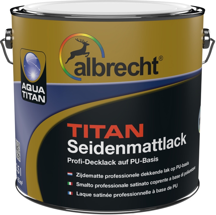 Albrecht® AquaTITAN Seidenmattlack weiß