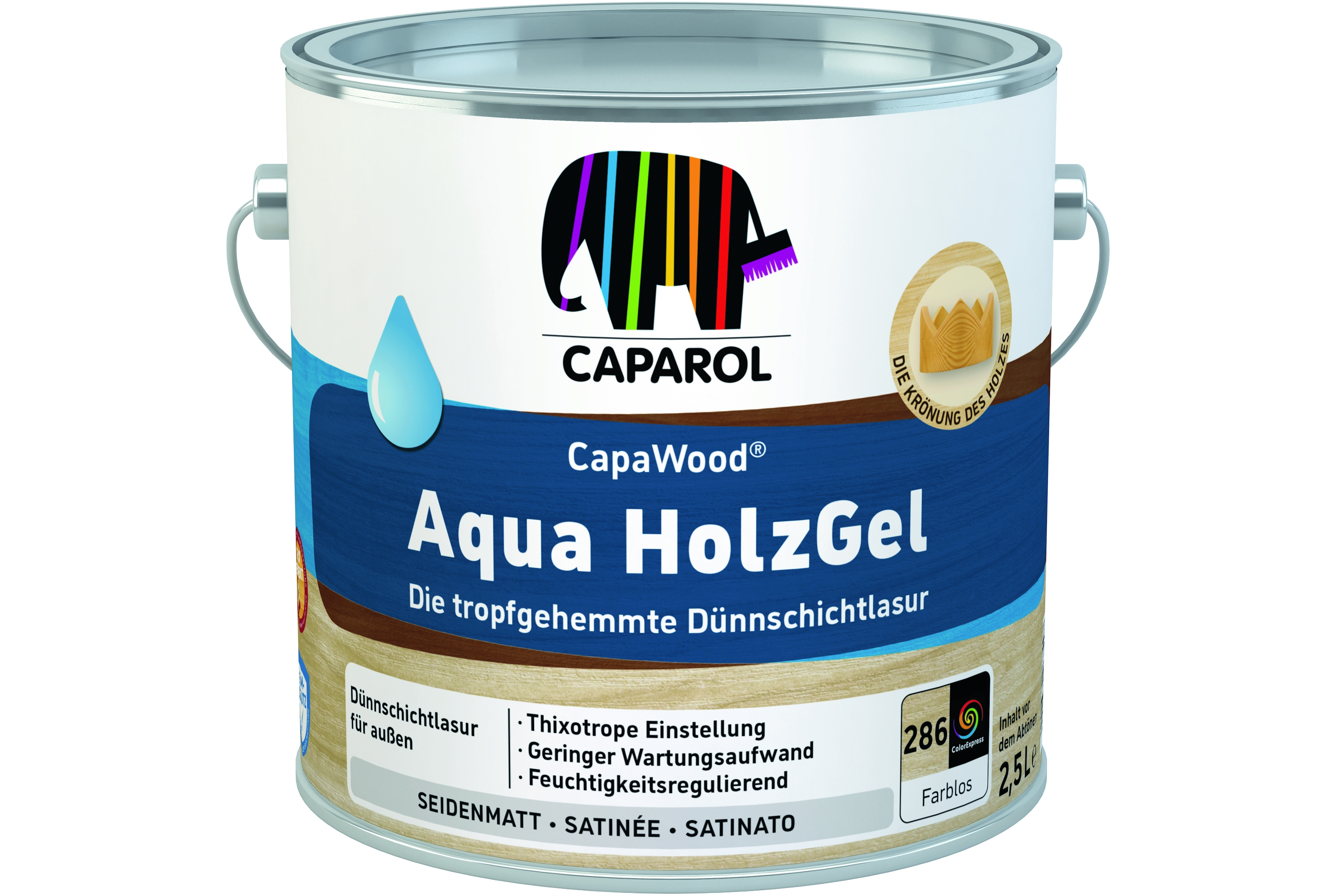 Caparol CapaWood Aqua HolzGel – tropfgehemmte Holzlasur für außen