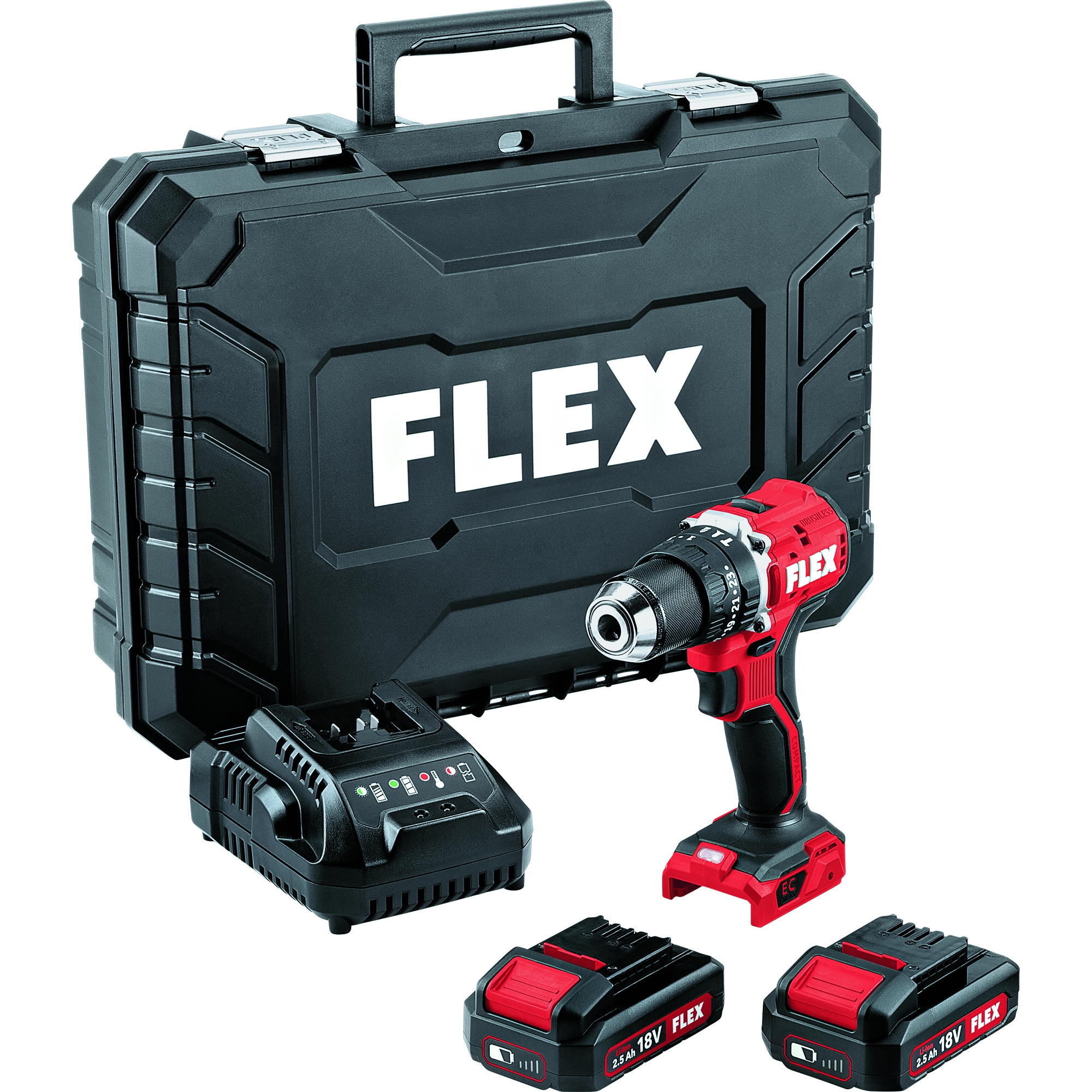 Flex PD 2G 18.0 EC LD/2.5 Set Akku-Schlagbohrschrauber 18 V