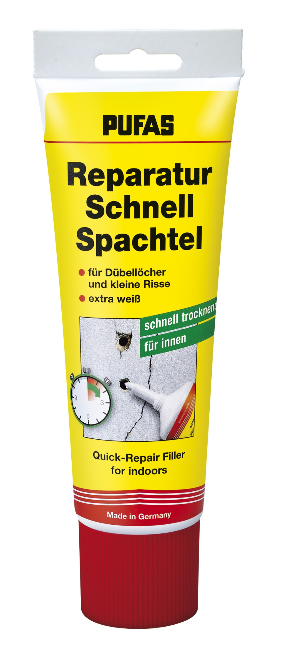 PUFAS Reparatur-Schnellspachtel 400 g – für Dübellöcher und kleine Risse