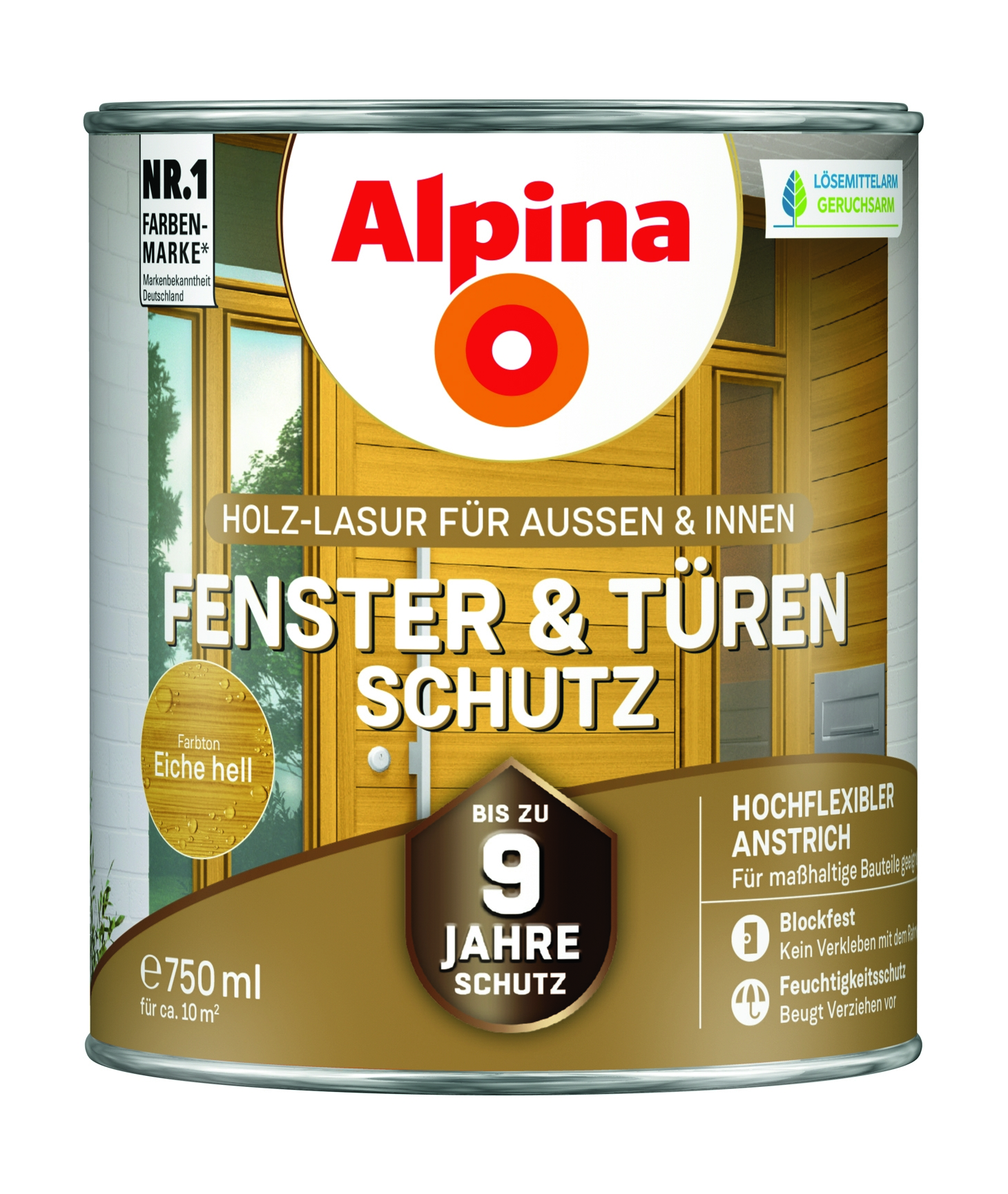 Alpina Fenster und Türenschutz eiche hell - Holzlasur
