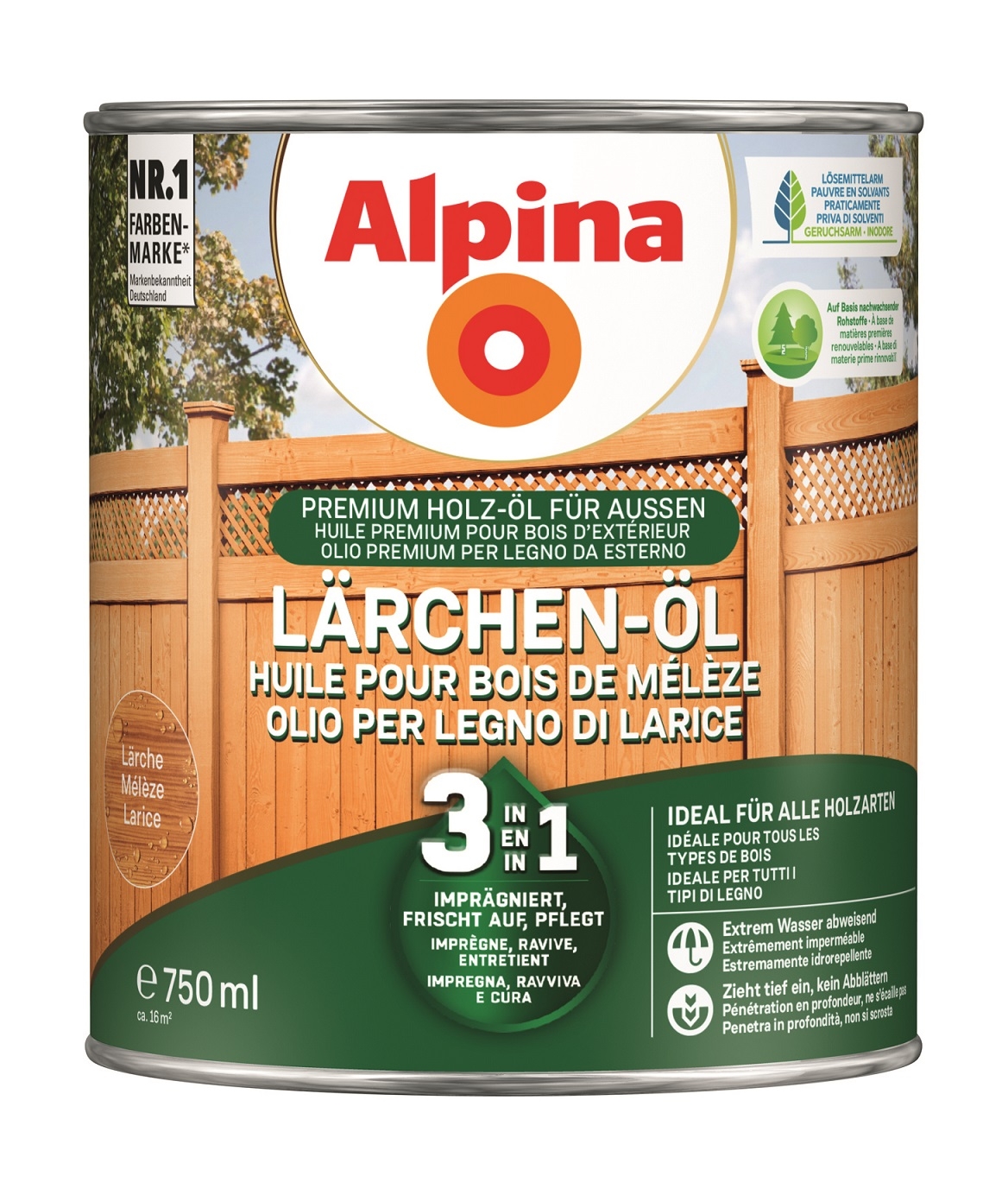 Alpina Holz-Öl - Lärche Pflege