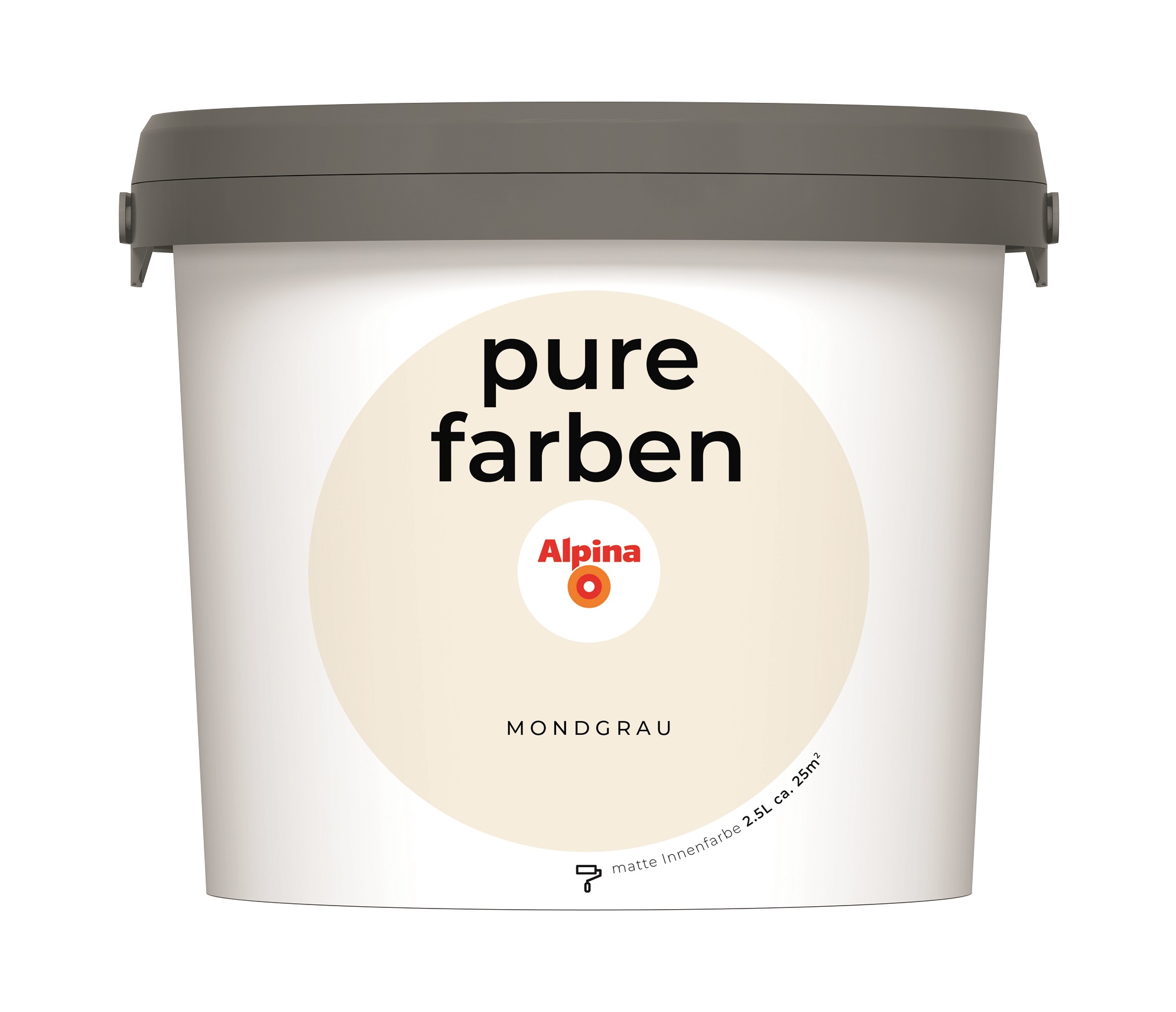 Alpina Pure Farben Mondgrau 2,5L