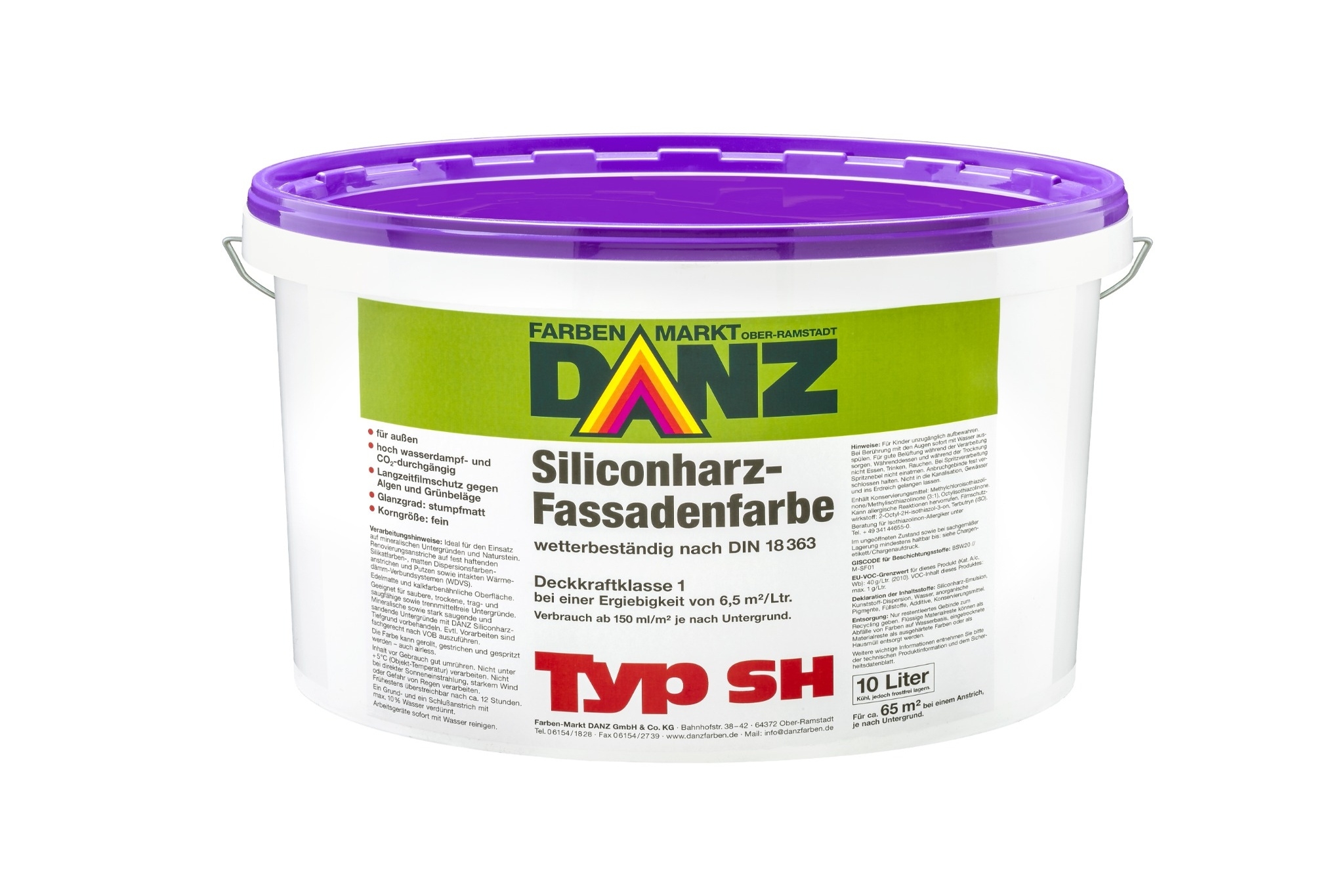 DANZ Typ sh Silikonharz Fassadenfarbe