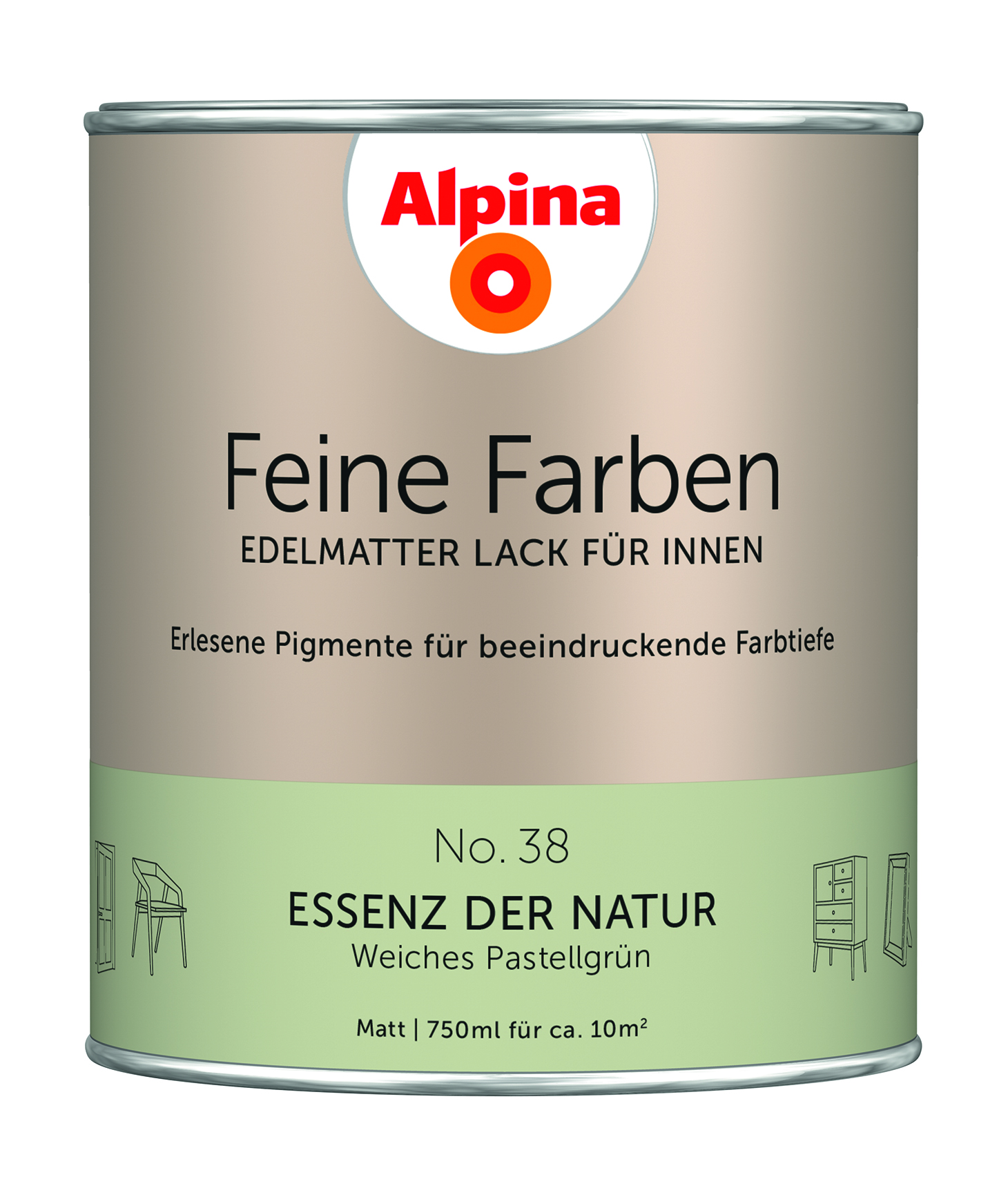 Alpina Feine Farben Lack Essenz der Natur 750ml
