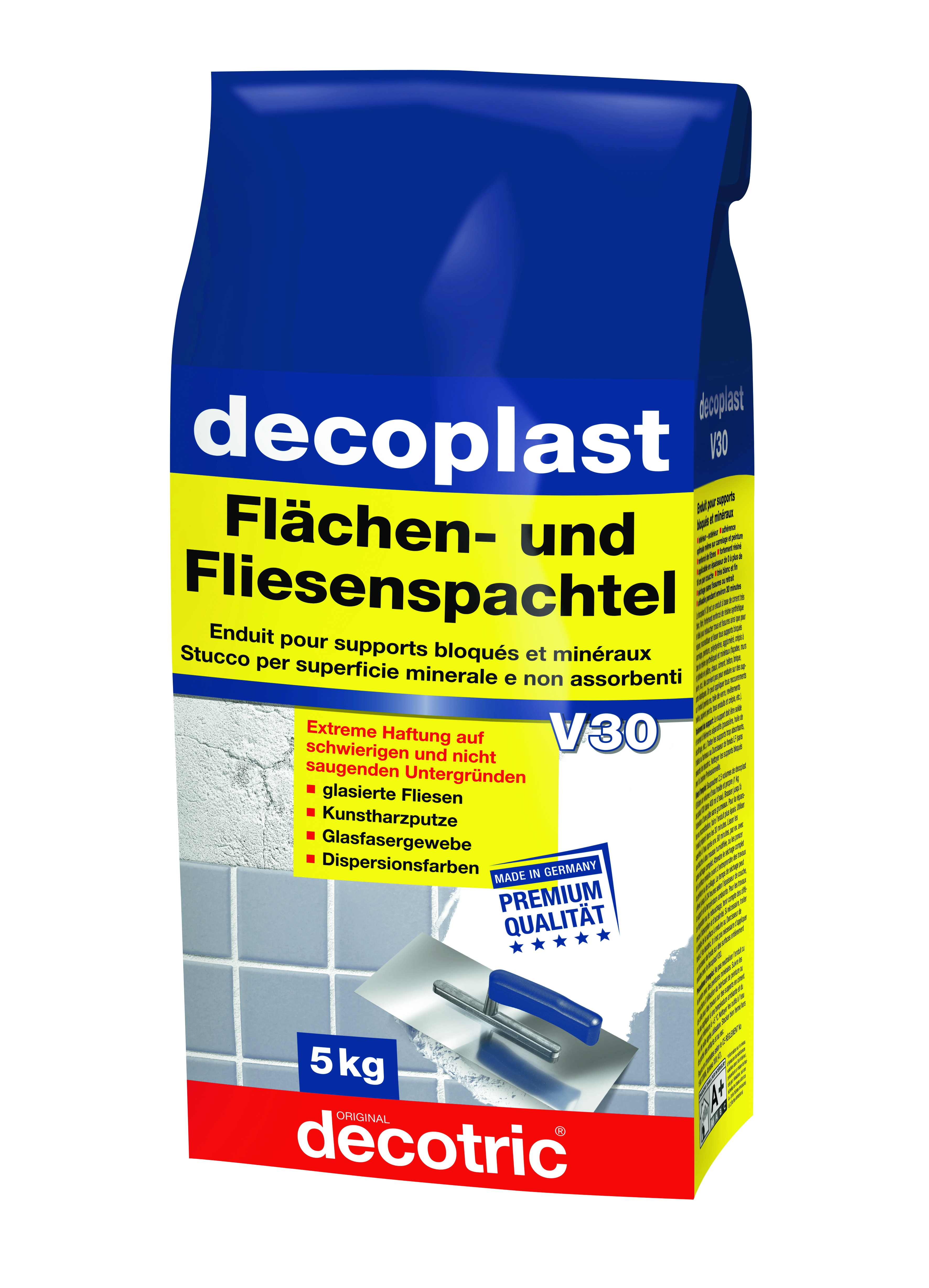 Decotric Flächen und Fliesenspachtel V30 5kg