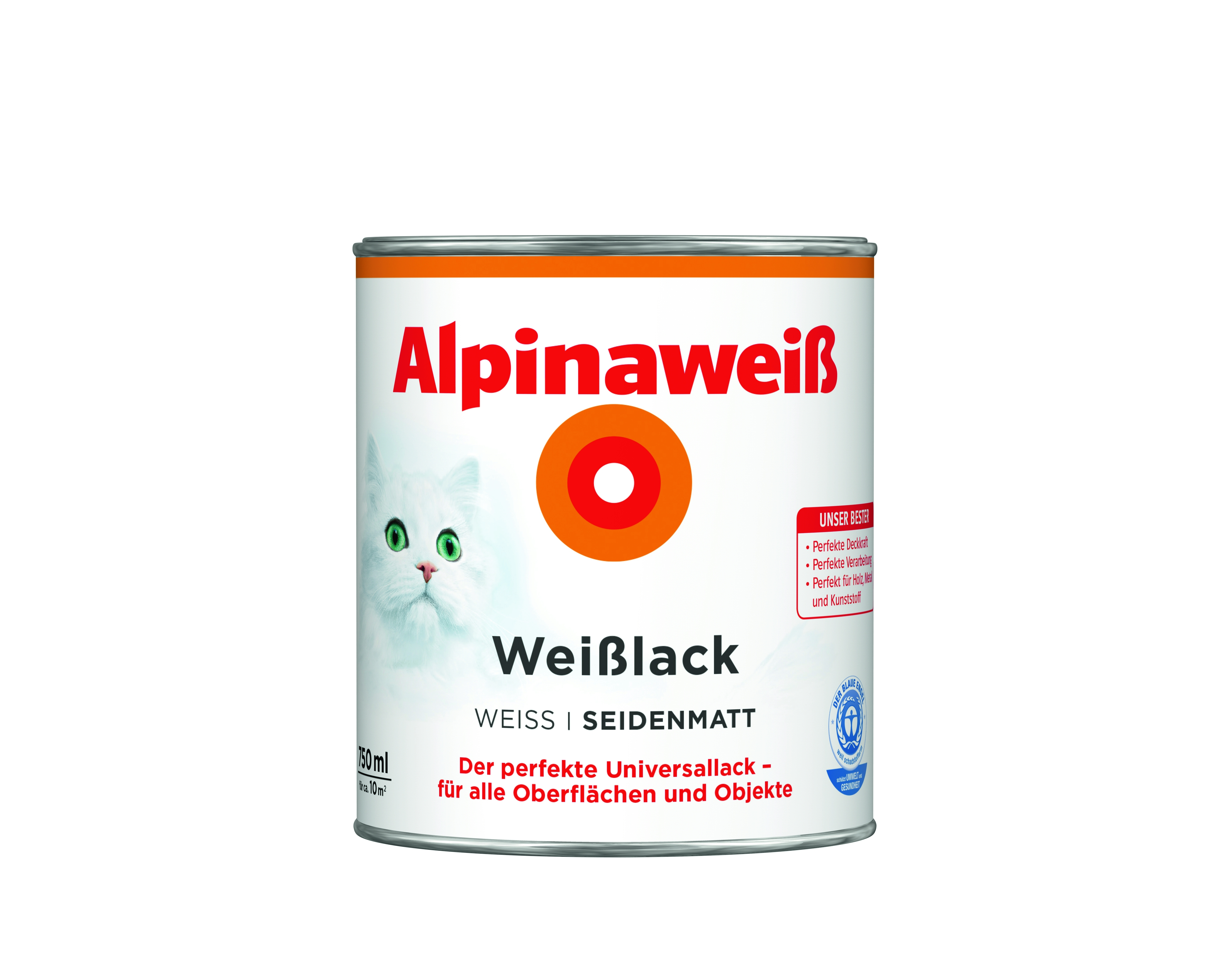 Alpinaweiß Weißlack seidenmatt