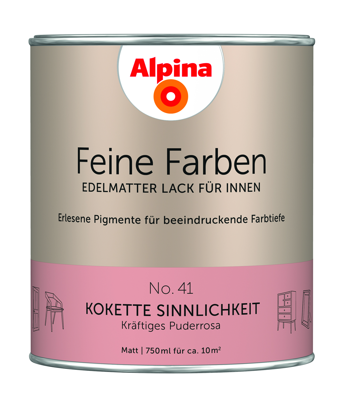 Alpina Feine Farben Lack Kokette Sinnlichkeit 750ml