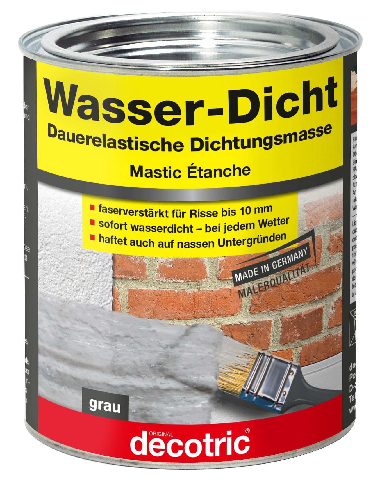 decotric Wasser-Dicht | dauerelastische Dichtungsmasse für Dach und Mauerwerk