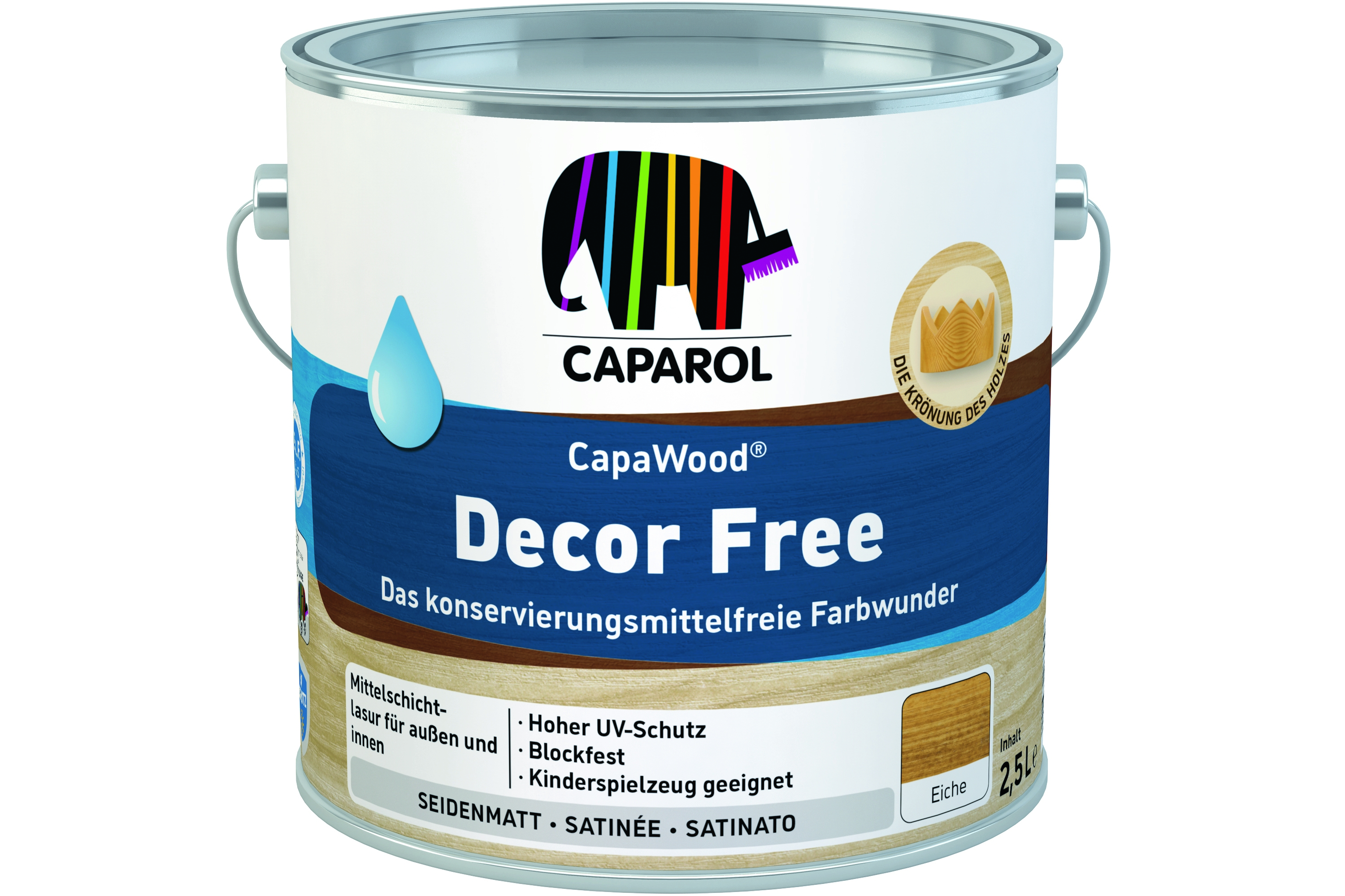 Caparol CapaWood Decor Free Nussbaum 2,5ltr