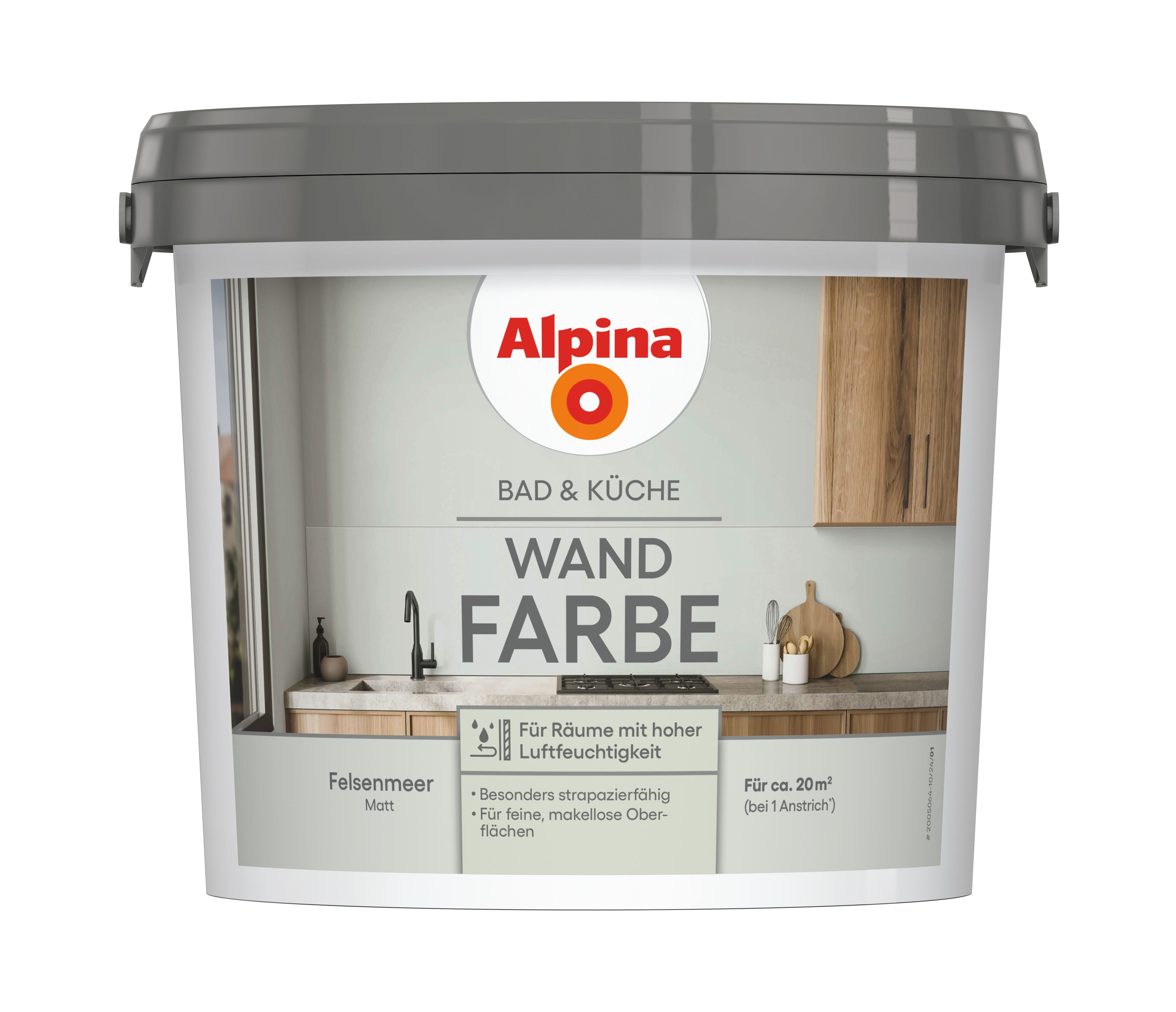 Alpina Wand-Farbe Bad & Küche  Felsenmeer 2,5ltr