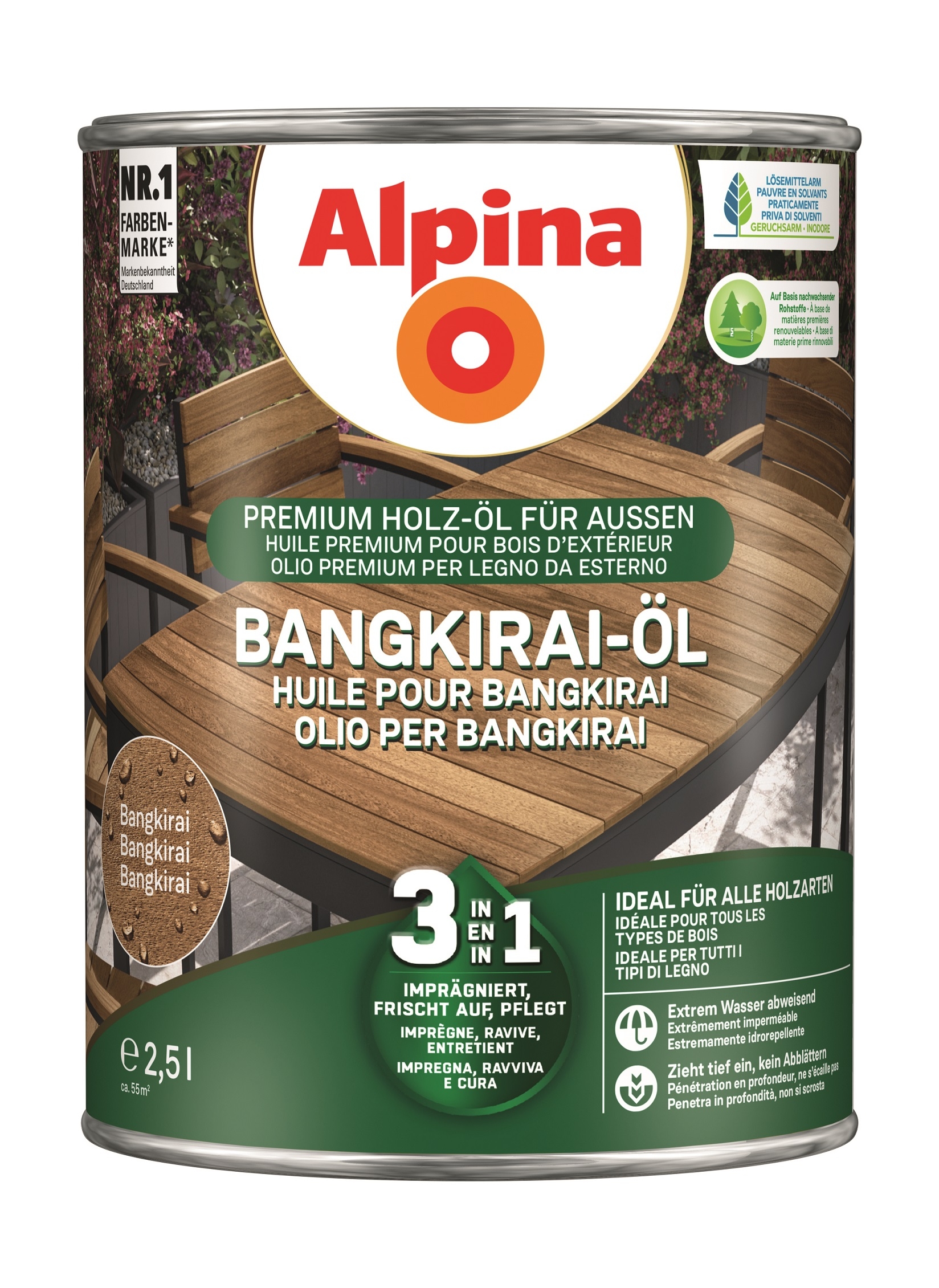 Alpina Holz-Öl - Bangkirai Pflege