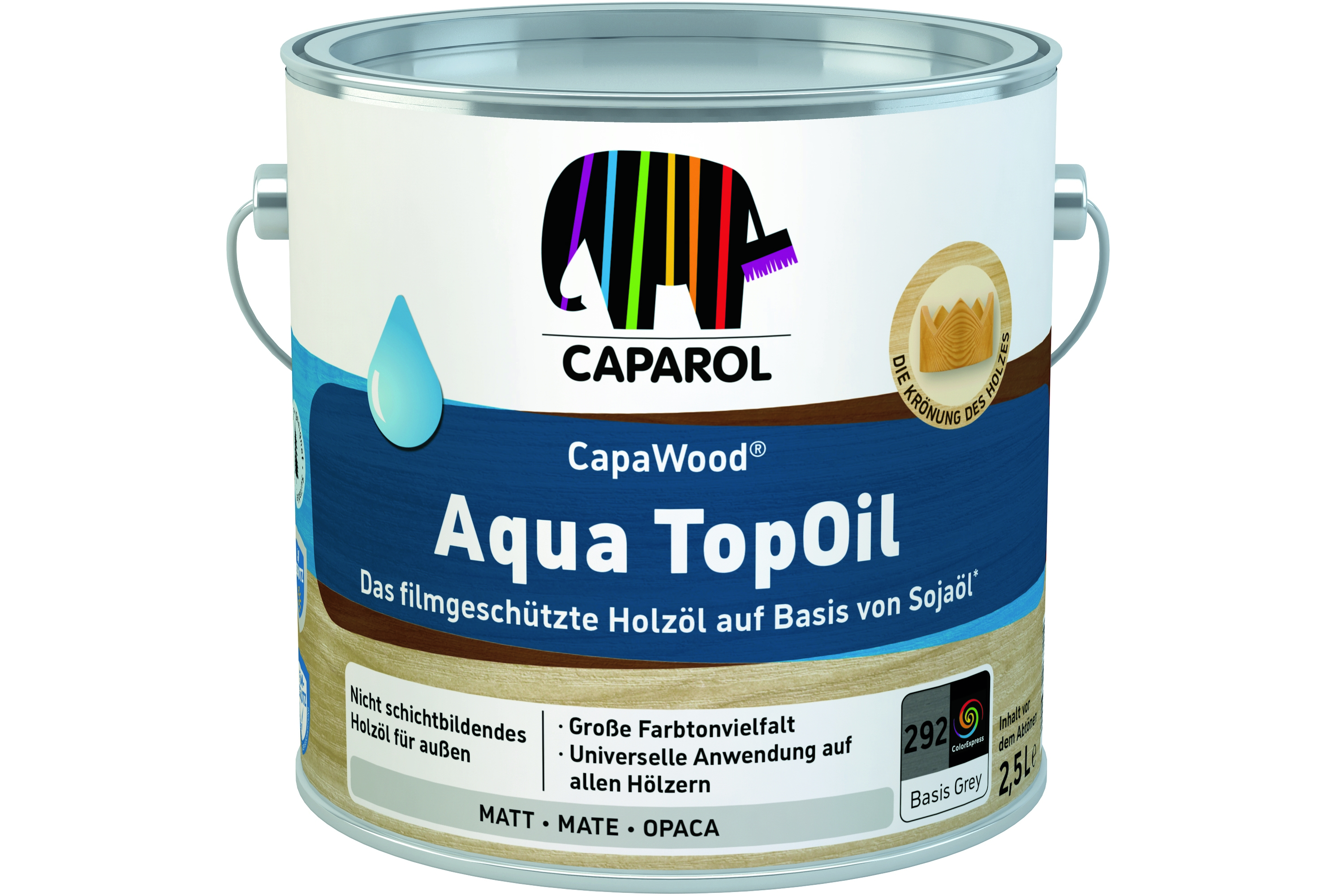 Caparol CapaWood Aqua TopOil grey