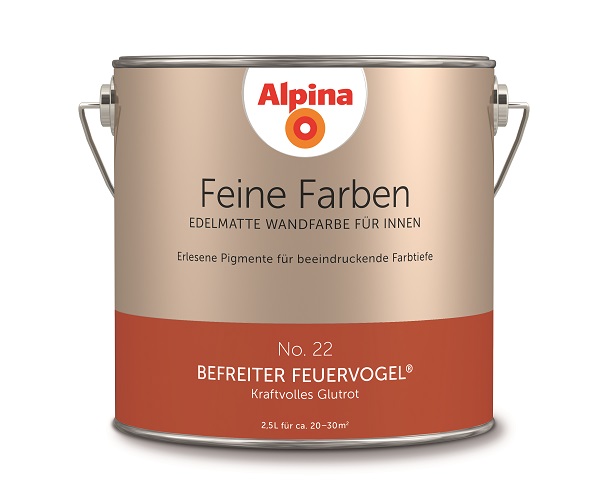 Alpina Feine Farben Befreiter Feuervogel  - edelmatte Wandfarbe