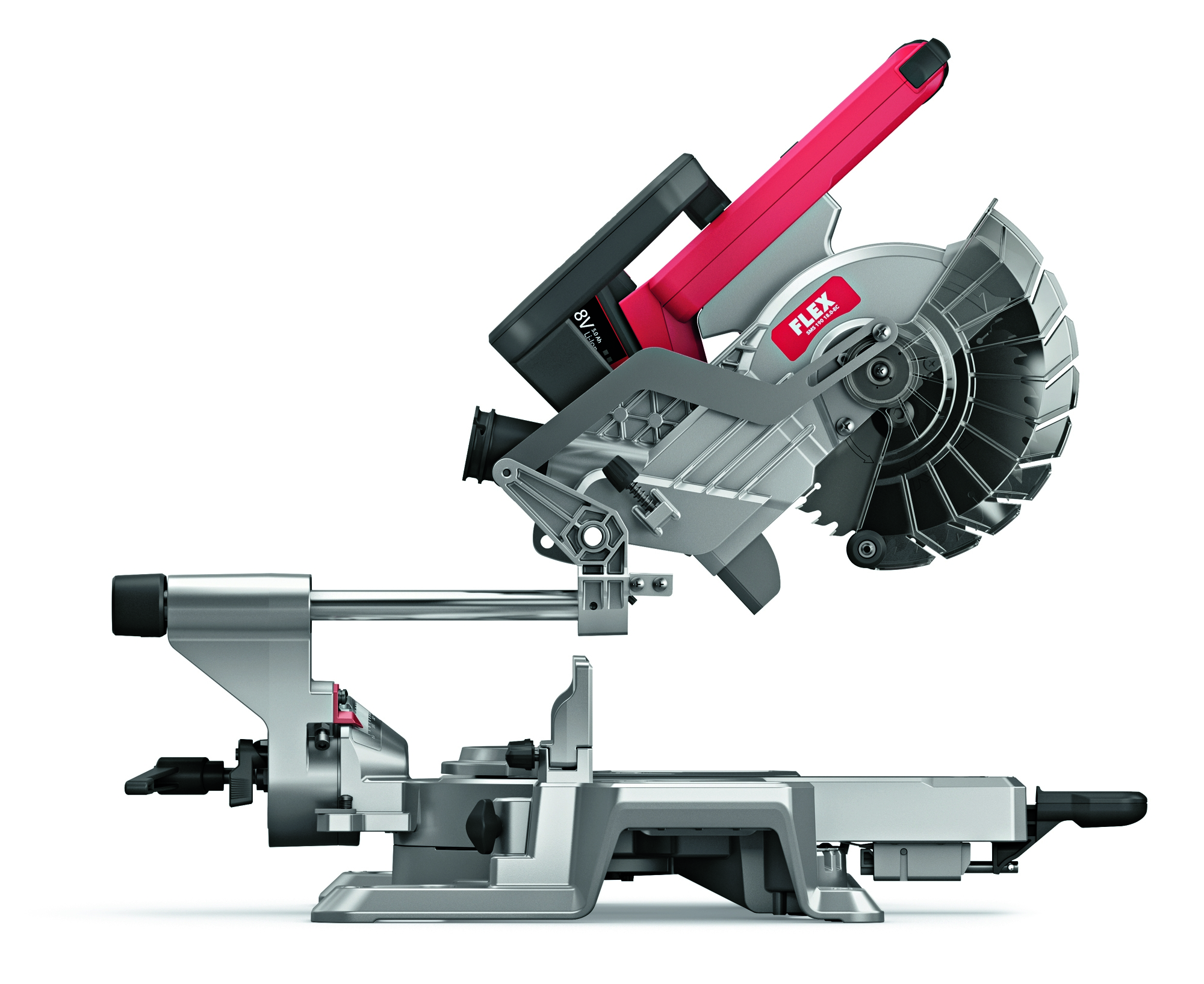 Flex AKTION Akku Kapp Zugsäge SMS 190 18.0V EC + WB 110-260 + P-Set 55R