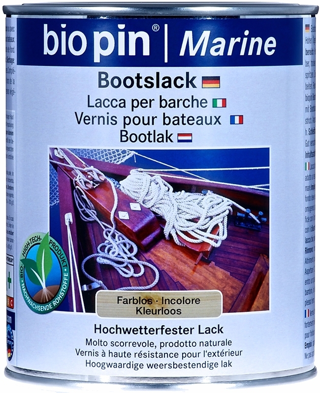 biopin Bootslack farblos