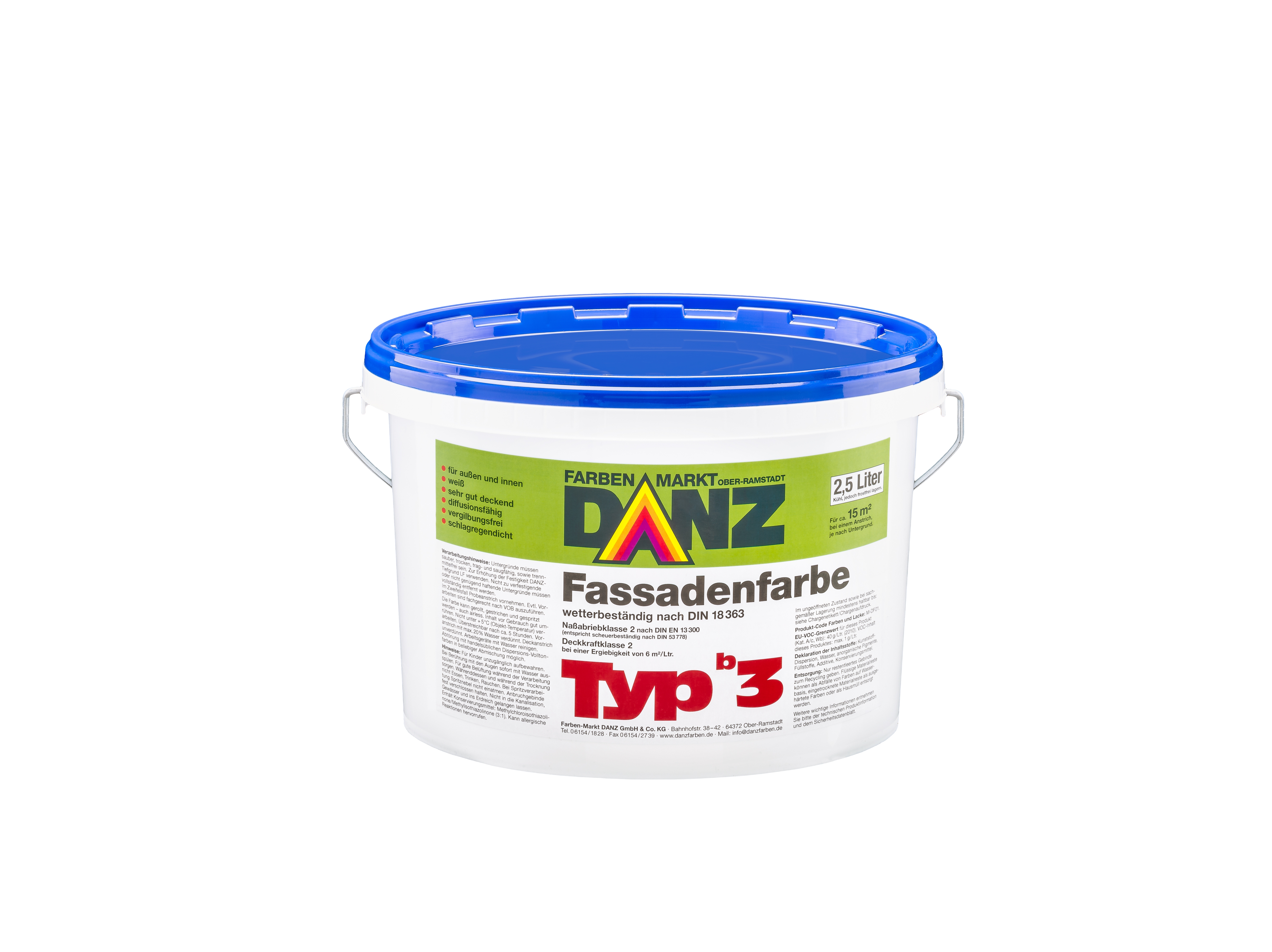 DANZ Typ b3 Fassadenfarbe