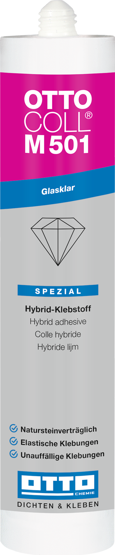 OTTOCOLL M 501 - glasklarer-Hybrid-Klebstoff