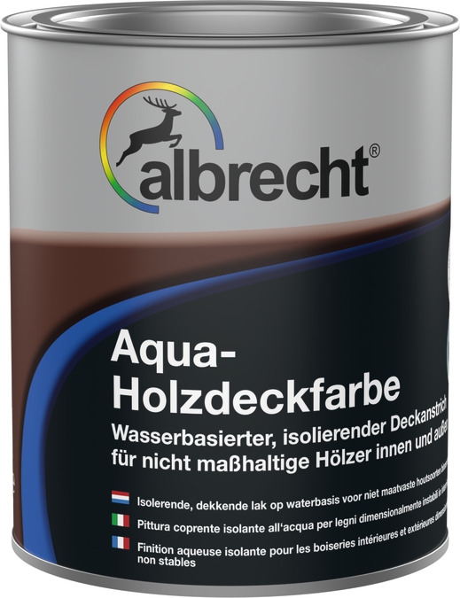 Albrecht® Aqua Holzdeckfarbe anthrazit - Wetterschutzfarbe