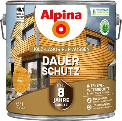 Alpina Dauer-Schutz Holzlasur Kiefer für außen