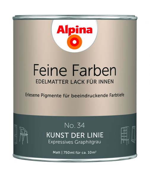 Alpina Feine Farben Lack Kunst der Linie 750ml