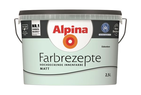 Alpina Farbrezepte Eisbonbon - Innenfarbe