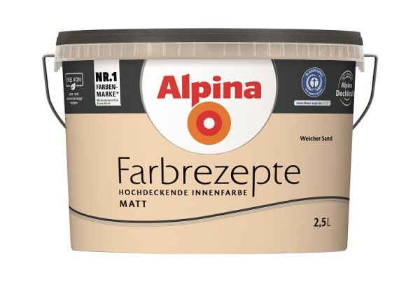 Alpina Farbrezepte Weicher Sand - Innenfarbe