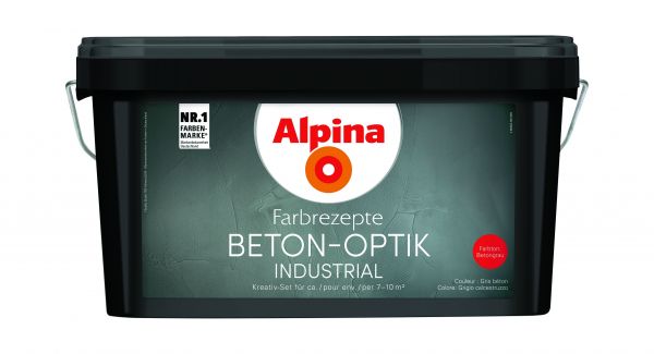 Alpina Farbrezepte Beton Optik hellgrau 10ltr