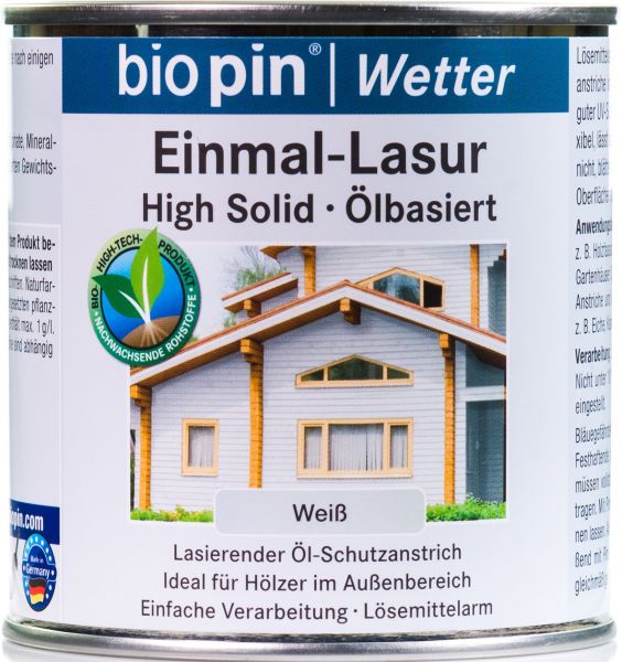 biopin Einmal Lasur weiß **Auslaufartikel**