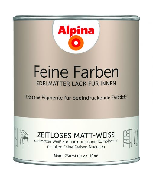 Alpina Feine Farben Lack Zeitloses Matt Weiß