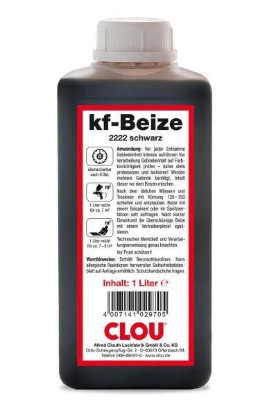 Clou kf Beize 2252 satin-nuss 1ltr - kratzfest