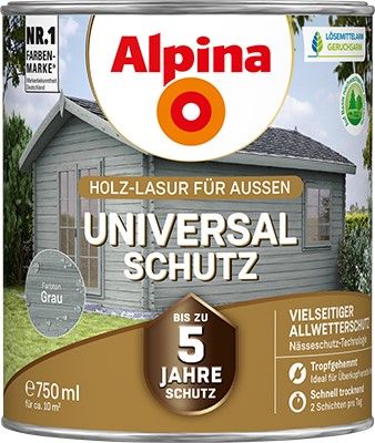 Alpina Universal-Schutz grau - Holzlasur