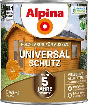 Alpina Universal-Schutz teak - Holzlasur