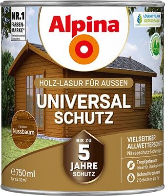 Alpina Universal-Schutz nussbaum - Holzlasur