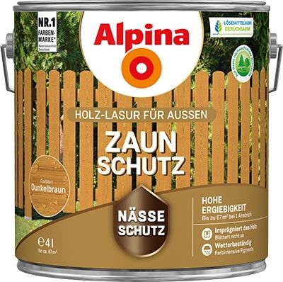 Zaun Schutz dunkelbraun